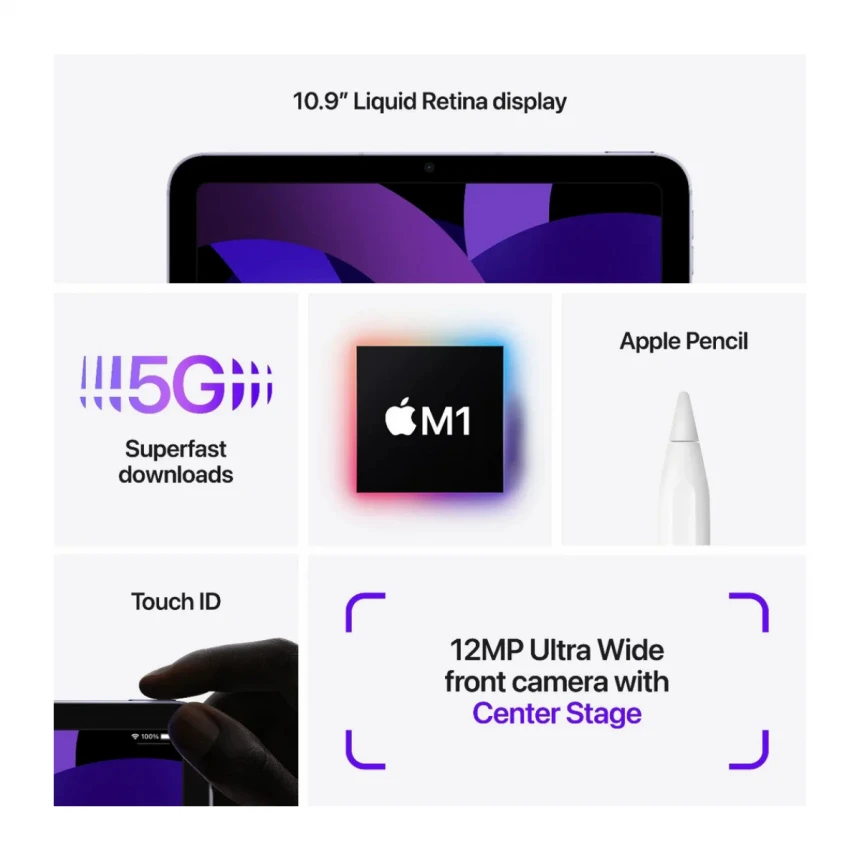 10,9-inčni iPad Air 5 Wi-Fi + Cellular 256GB - Pink