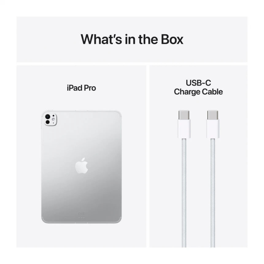 11-inch iPad Pro Wi-Fi + Cellular 256GB Standard Glass - Silver (M5)