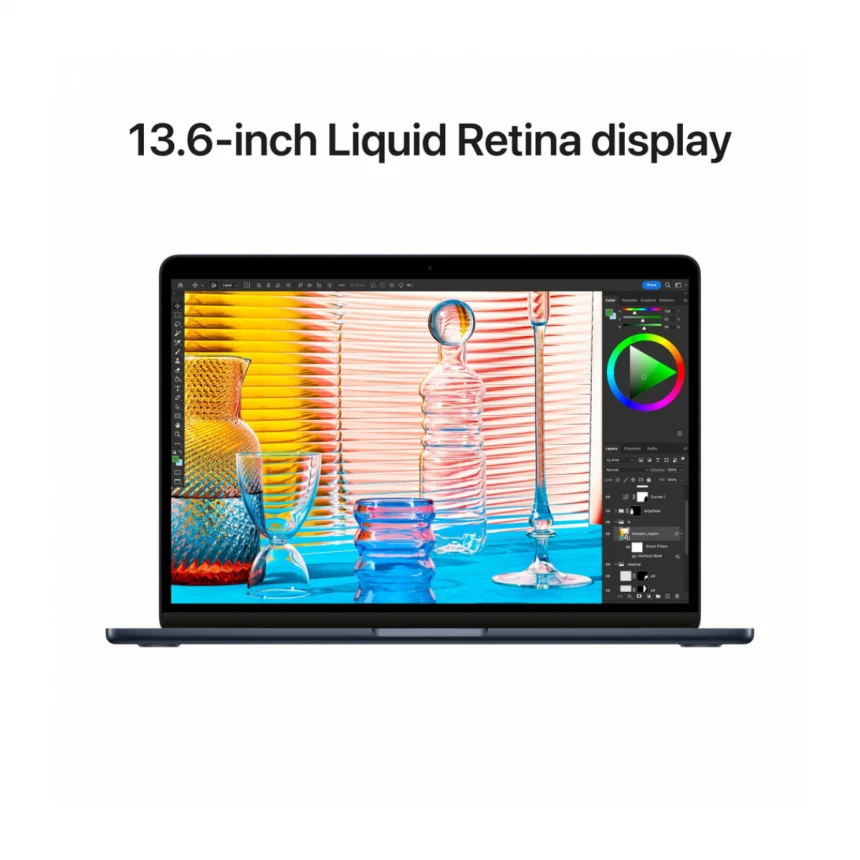 13-inčni MacBook Air M2 sa 8‑jezgarnim CPU-om, 8‑jezgarnim GPU-om, 16GB objedinjene memorije i 256GB SSD-om - Midnight (Copy)