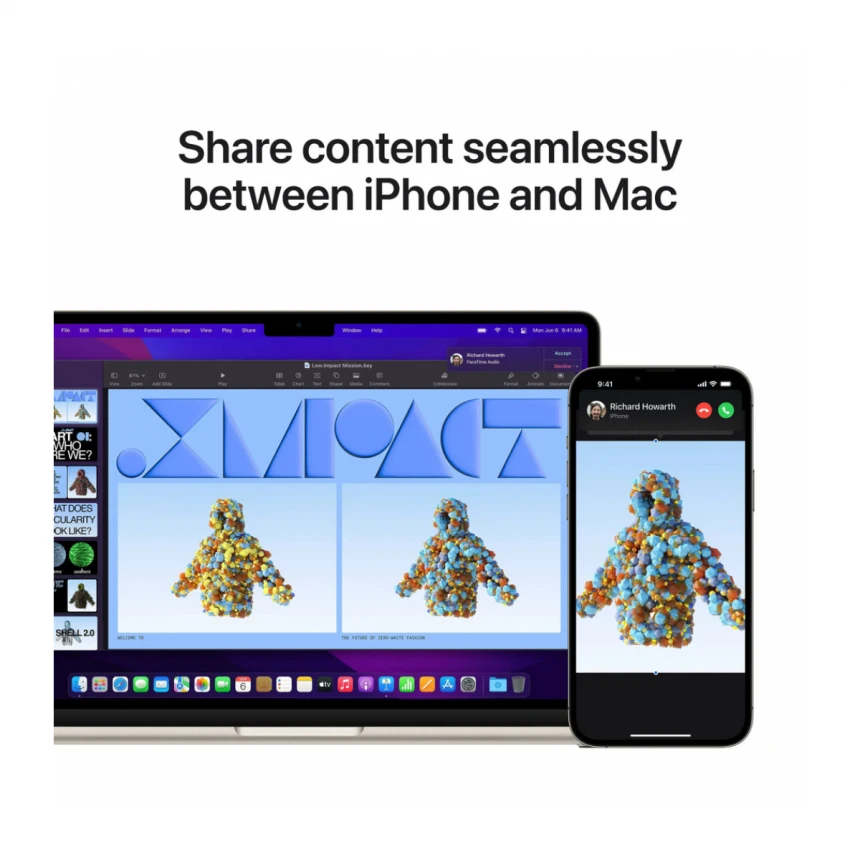 13-inčni MacBook Air M2 sa 8‑jezgarnim CPU-om, 8‑jezgarnim GPU-om, 16GB objedinjene memorije i 256GB SSD-om - Starlight (Copy)