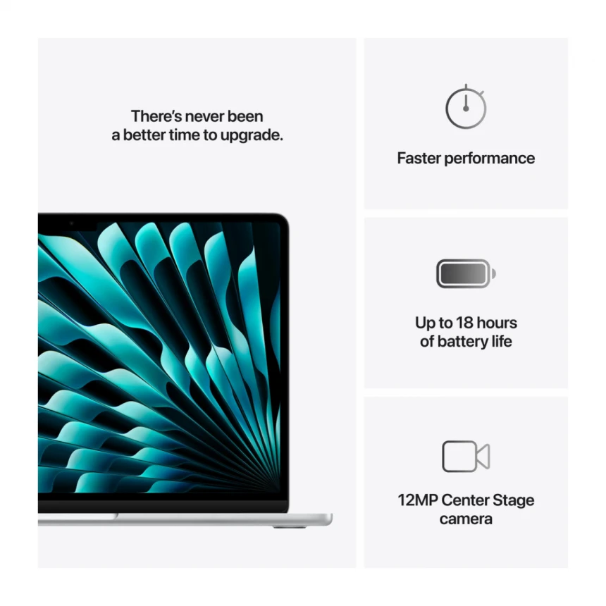 13-inčni MacBook Air M4 sa 10-jezgarnim CPU-om, 10-jezgarnim GPU-om, 24GB objedinjene memorije i 512GB SSD - Silver