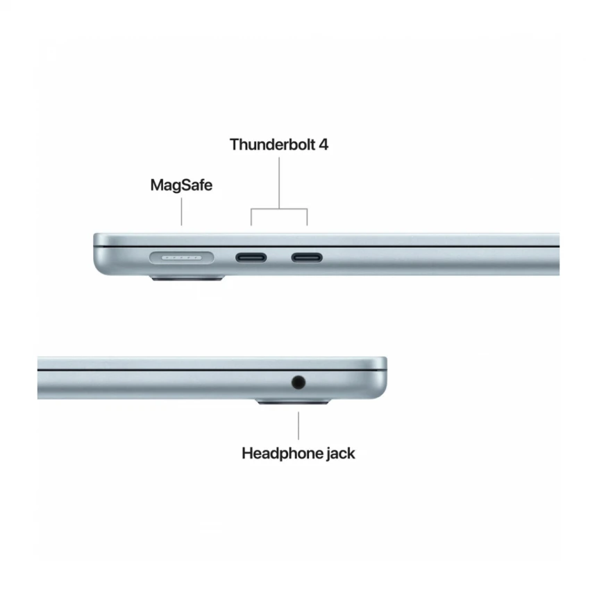 13-inčni MacBook Air M4 sa 10-jezgarnim CPU-om, 8-jezgarnim GPU-om, 16GB objedinjene memorije i 256GB SSD - Sky Blue