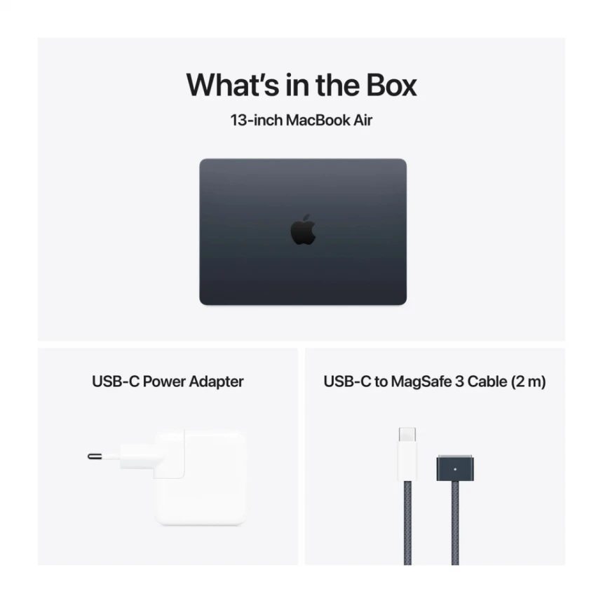 13-inčni MacBook Air M4 sa 10-jezgarnim CPU-om, 10-jezgarnim GPU-om, 16GB objedinjene memorije i 512GB SSD - Midnight