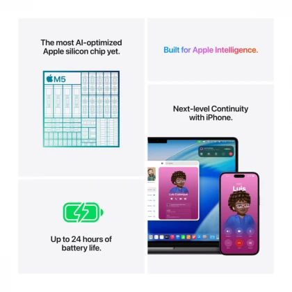 14-inčni MacBook Pro: Apple M5 čip sa 10-jezgarnim CPU-om i 10-jezgarnim GPU-om, 512GB SSD - Space Black USKB