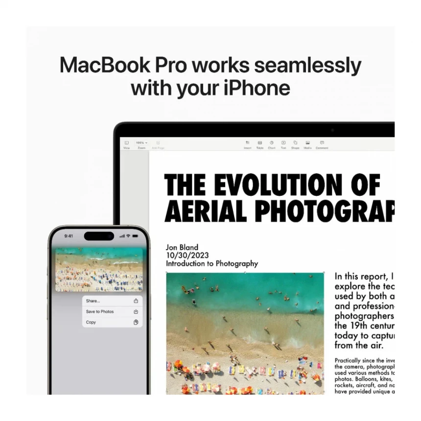 14-inčni MacBook Pro M3 Max sa 14-jezgarnim CPU-om, 30-jezgarnim GPU-om, 36GB objedinjene memorije i 1TB SSD-om - Silver