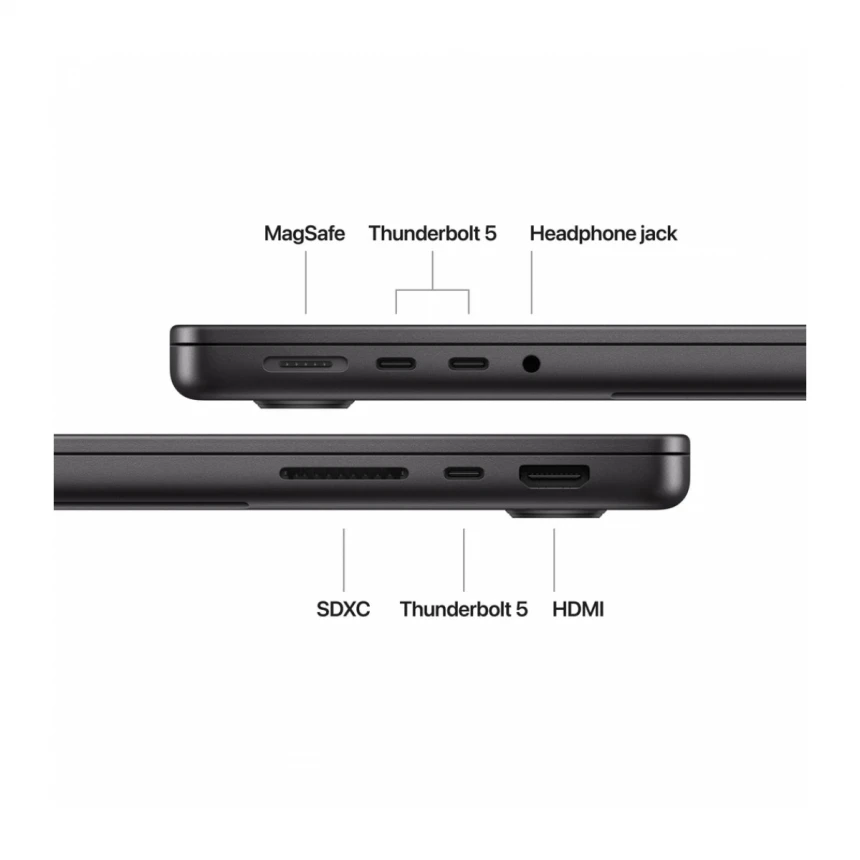 14-inčni MacBook Pro M4 Pro sa 14-jezgarnim CPU-om i 20-jezgarnim GPU-om, 24GB objedinjene memorije i 1TB SSD-om - Space Black