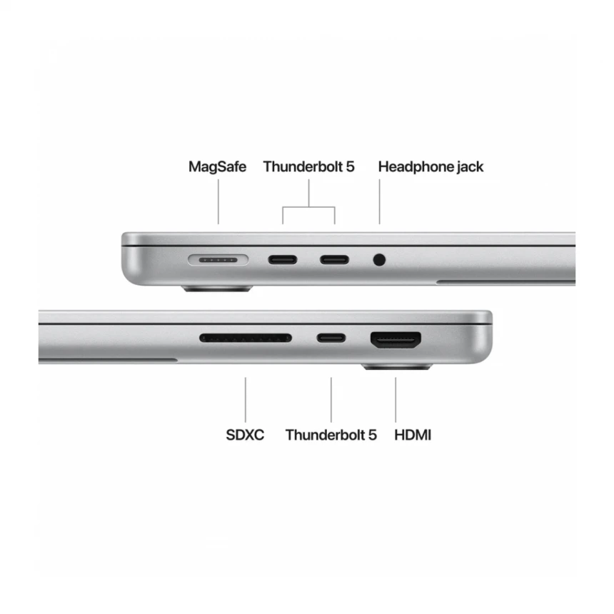 14-inčni MacBook Pro M4 Pro sa 14-jezgarnim CPU-om i 20-jezgarnim GPU-om, 24GB objedinjene memorije i 1TB SSD-om - Silver