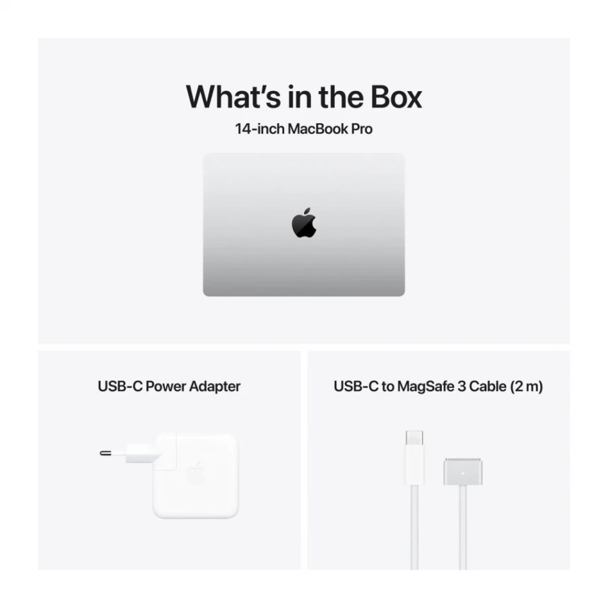 14-inčni MacBook Pro M4 Pro sa 14-jezgarnim CPU-om i 20-jezgarnim GPU-om, 24GB objedinjene memorije i 1TB SSD-om - Silver