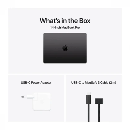 14-inčni MacBook Pro M4 Pro sa 14-jezgarnim CPU-om i 20-jezgarnim GPU-om, 24GB objedinjene memorije i 1TB SSD-om - Space Black