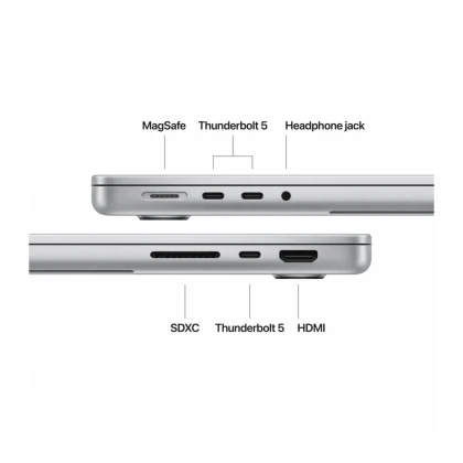 14-inčni MacBook Pro M4 Pro sa 14-jezgarnim CPU-om i 20-jezgarnim GPU-om, 24GB objedinjene memorije i 1TB SSD-om - Silver