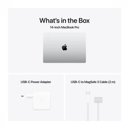 14-inčni MacBook Pro M4 Pro sa 14-jezgarnim CPU-om i 20-jezgarnim GPU-om, 24GB objedinjene memorije i 1TB SSD-om - Silver
