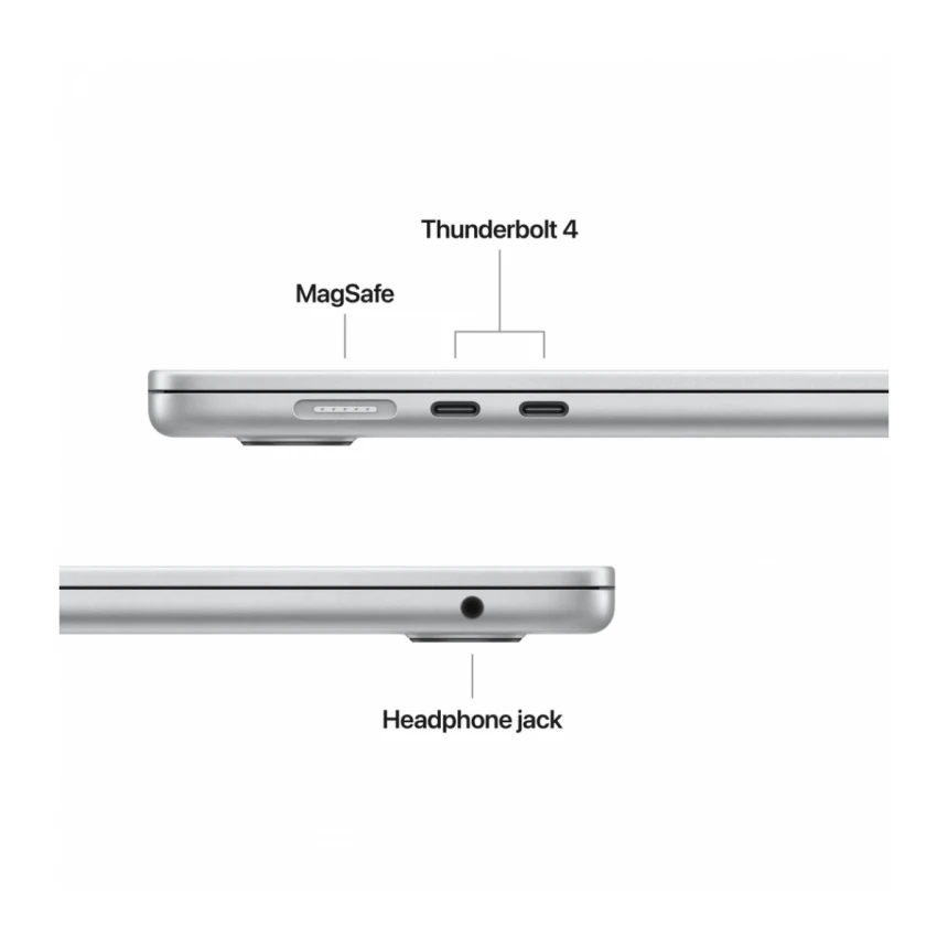 15-inčni MacBook Air M4 sa 10-jezgarnim CPU-om, 10-jezgarnim GPU-om, 16GB objedinjene memorije i 512GB SSD - Silver
