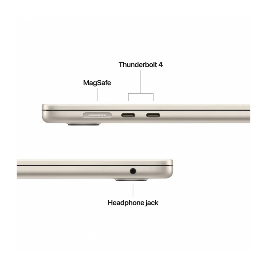 15-inčni MacBook Air M4 sa 10-jezgarnim CPU-om, 10-jezgarnim GPU-om, 24GB objedinjene memorije i 512GB SSD - Starlight