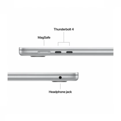 15-inčni MacBook Air M4 sa 10-jezgarnim CPU-om, 10-jezgarnim GPU-om, 16GB objedinjene memorije i 512GB SSD - Silver
