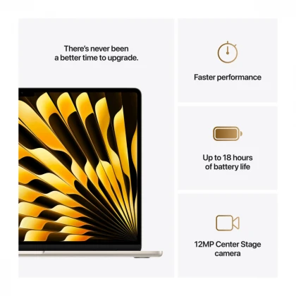 15-inčni MacBook Air M4 sa 10-jezgarnim CPU-om, 10-jezgarnim GPU-om, 24GB objedinjene memorije i 512GB SSD - Starlight