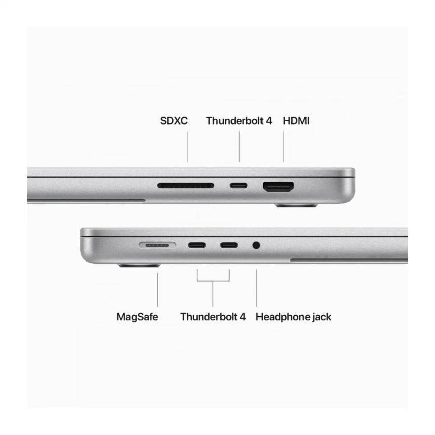 16-inčni MacBook Pro M3 Max sa 16-jezgarnim CPU-om, 40-jezgarnim GPU-om, 48GB objedinjene memorije i 1TB SSD-om - Silver