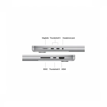 16-inčni MacBook Pro M4 Pro sa 14-jezgarnim CPU-om i 20-jezgarnim GPU-om, 24GB objedinjene memorije i 512GB SSD-om - Silver