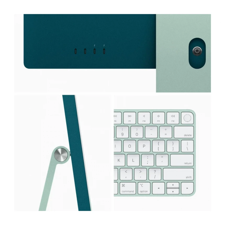 24-inčni iMac M3 sa 4,5K Retina displejom, 8-jezgarnim CPU-om, 10-jezgarnim GPU-om, 8GB objedinjene memorije i 256GB SSD-om - Green