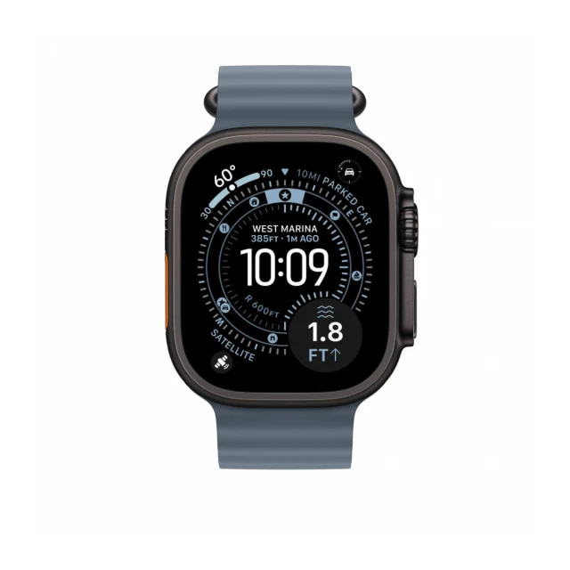 49mm Anchor Blue Ocean Band - Black Titanium Finish