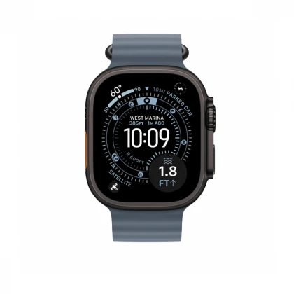 49mm Anchor Blue Ocean Band - Black Titanium Finish