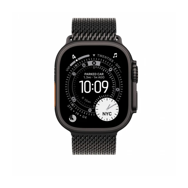 49mm Black Titanium Milanese Loop - Small