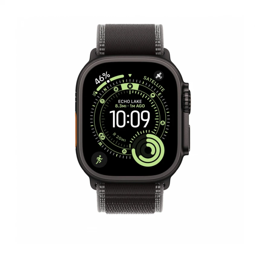 49mm Black/Charcoal Trail Loop - S/M - Black Titanium Finish