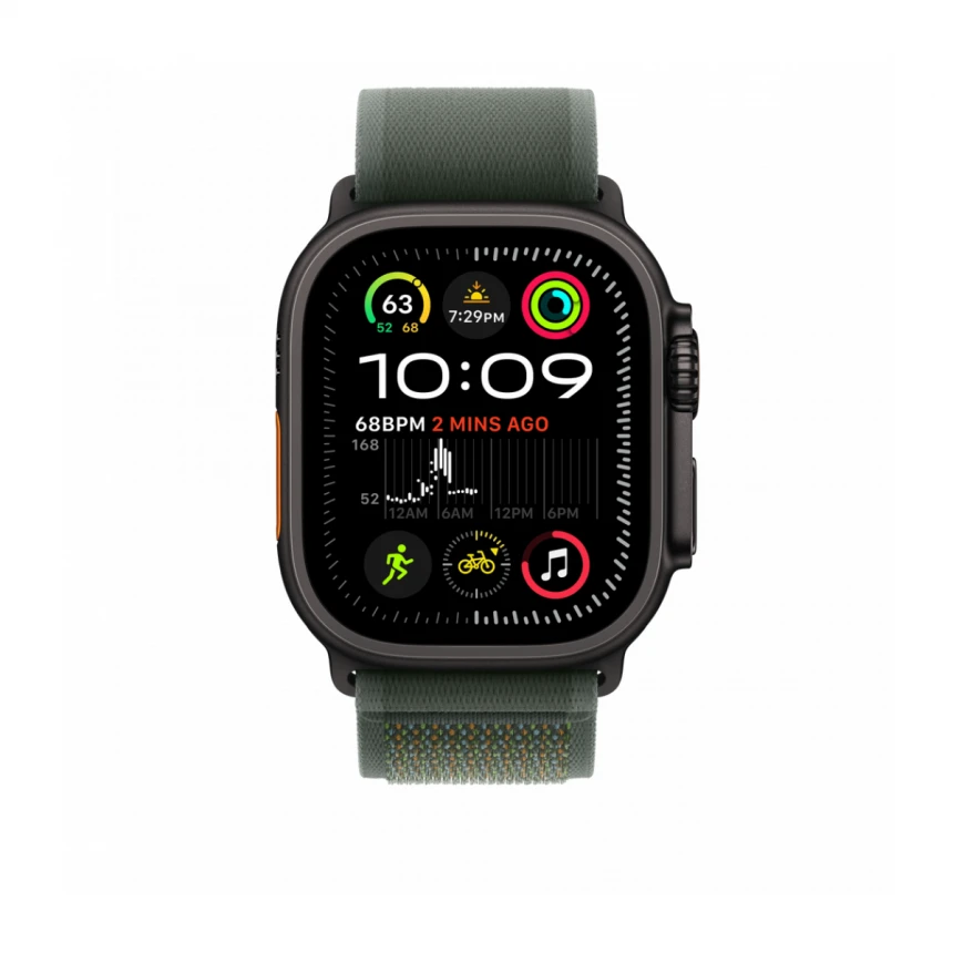 49mm Green Trail Loop - M/L - Black Titanium Finish