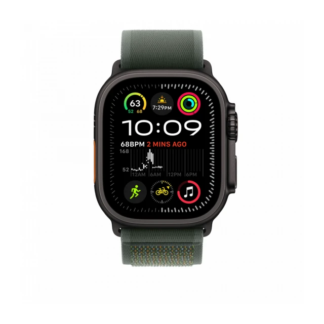 49mm Green Trail Loop - M/L - Black Titanium Finish