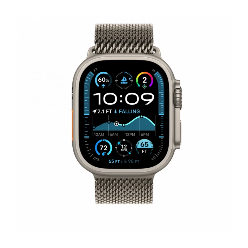 49mm Natural Titanium Milanese Loop - Small