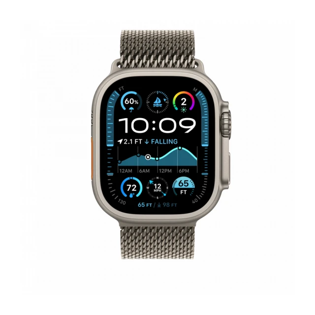 49mm Natural Titanium Milanese Loop - Small