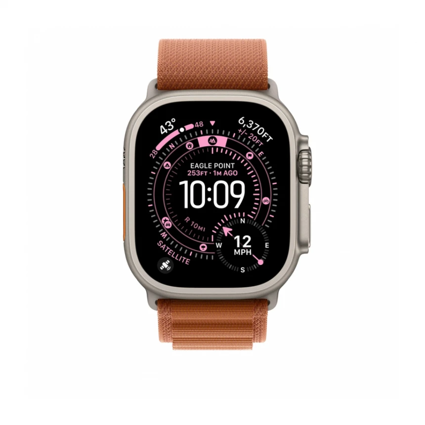 49mm Terracotta Alpine Loop - Medium - Natural Titanium Finish