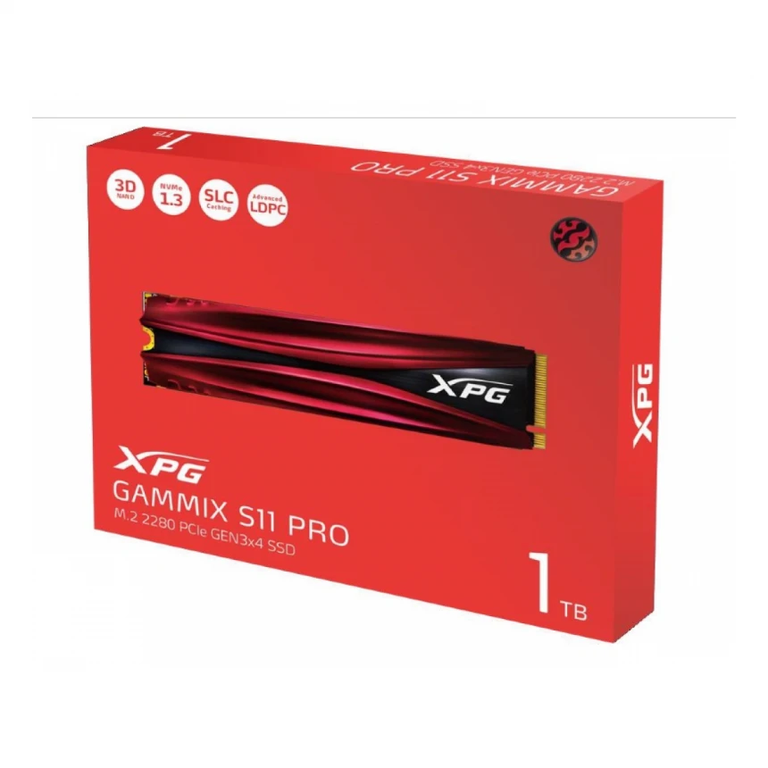 A-DATA 1TB M.2 PCIe Gen3 x4 XPG GAMMIX S11 Pro AGAMMIXS11P-1TT-C SSD 