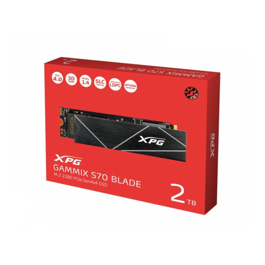 A-DATA 2TB M.2 PCIe Gen4x4 XPG GAMMIX S70 BLADE AGAMMIXS70B-2T-CS SSD 