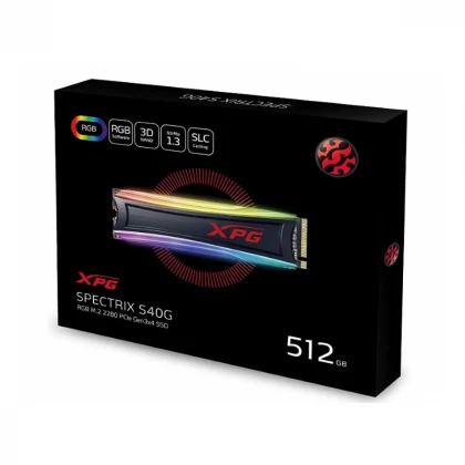 A-DATA 512GB M.2 PCIe Gen3 x4  XPG SPECTRIX S40G RGB AS40G-512GT-C SSD 