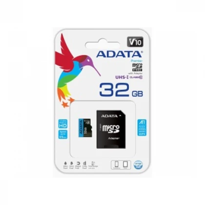 A-DATA Memorijska kartica UHS-I MicroSDHC 32GB class 10 + adapter AUSDH32GUICL10A1-RA1 