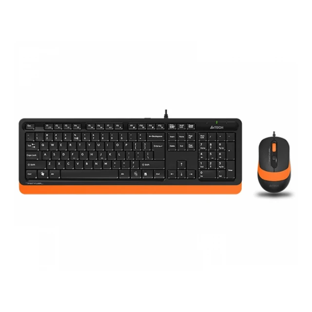 A4 TECH F1010 FSTYLER USB US narandžasta tastatura + USB narandžasti miš 