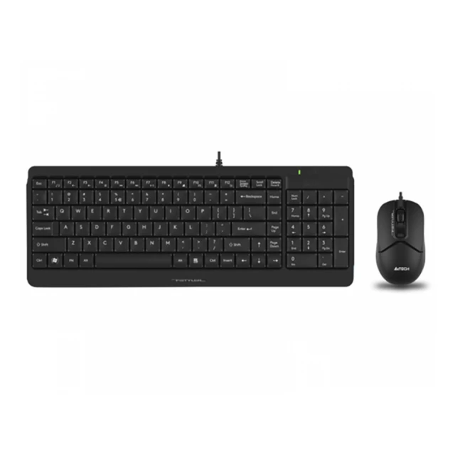 A4 TECH F1512S FSTYLER USB YU crna tastatura + USB crni miš 