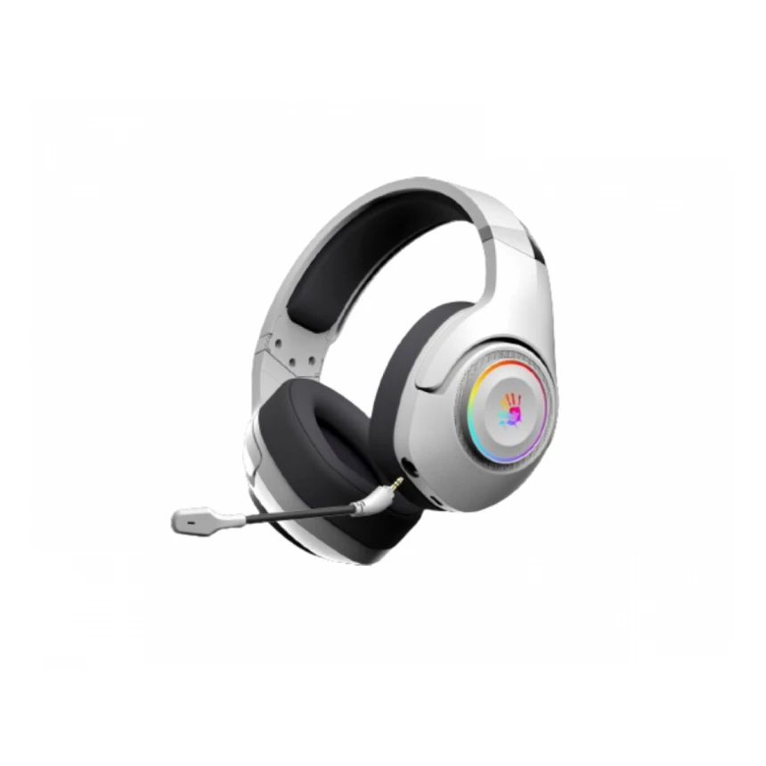 A4 TECH GR270 Bloody 7.1 Virtual Surround 3-IN-ONE RGB Gaming Wireless + wired bele slušalice 