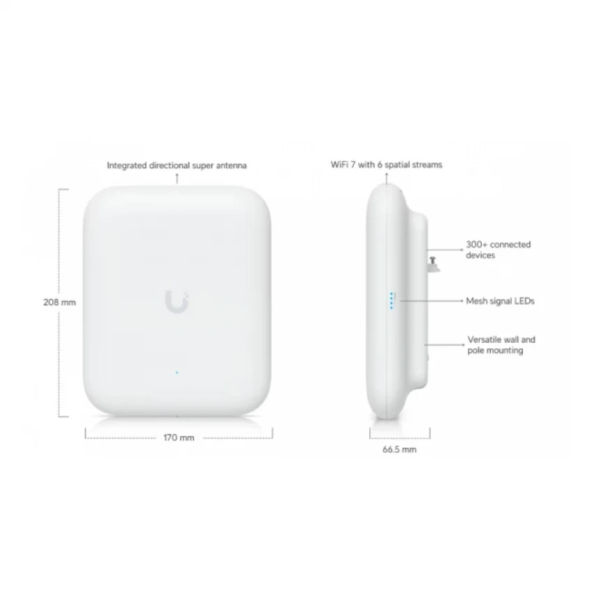 Access Point Ubiquiti U7-PRO-OUTDOOR WiFi7 Outdoor/2.5G/PoE+