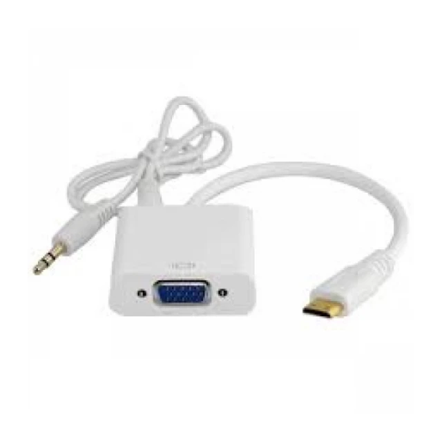 Adapter JWD HDMI-VGA M/F audio White