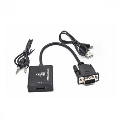 Adapter Kettz VGA na HDMI konvertor + audio 3.5mm V2H