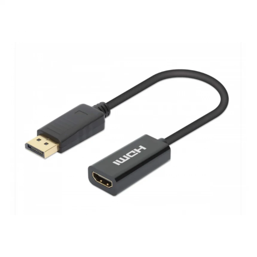 Adapter Manhattan 153713 Displayport - HDMI M/F 4K/60Hz