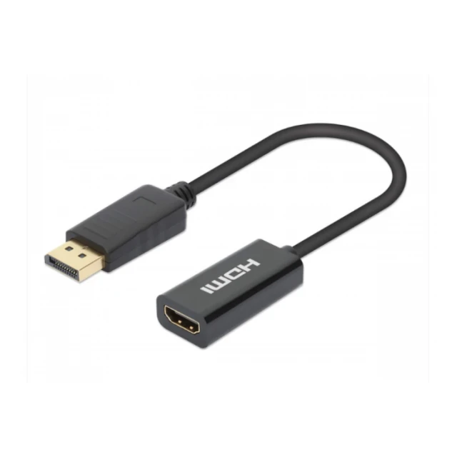 Adapter Manhattan 153713 Displayport - HDMI M/F 4K/60Hz