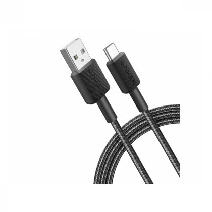 ANKER 322 USB tip-A na USB tip-C kabl M/M 1.8m, 18W, pleteni, crni 