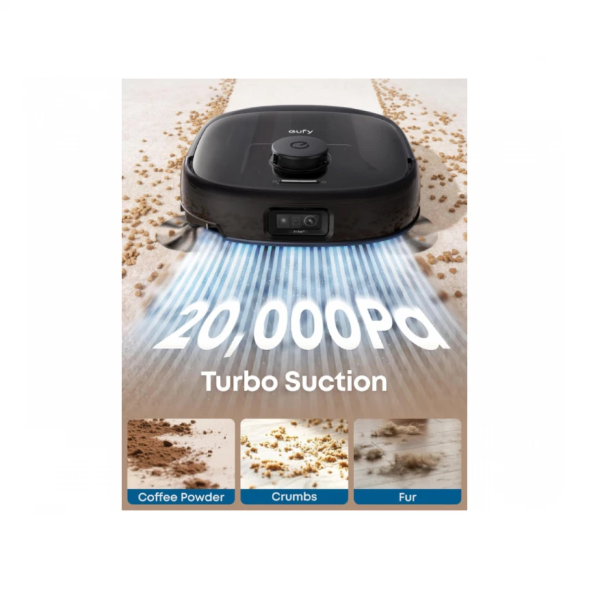 ANKER Eufy Omni E25 HydroJet Robot Usisivač sa bazom crni 