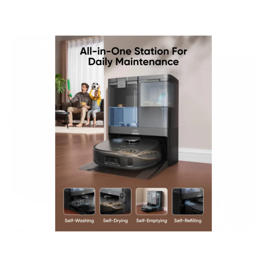 ANKER Eufy Omni X10 Pro MopMaster Robot Usisivač sa bazom crni 