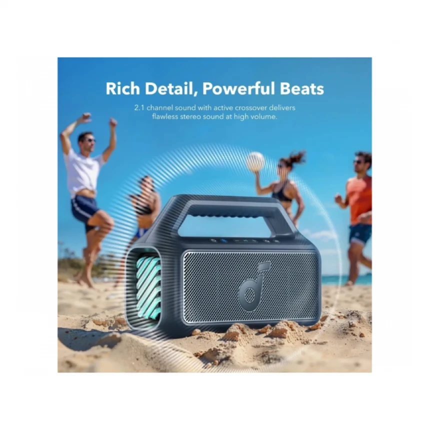 ANKER Soundcore Boom 2 80W 2.1 prenosivi bluetooth IPX7 zvučnik plavi