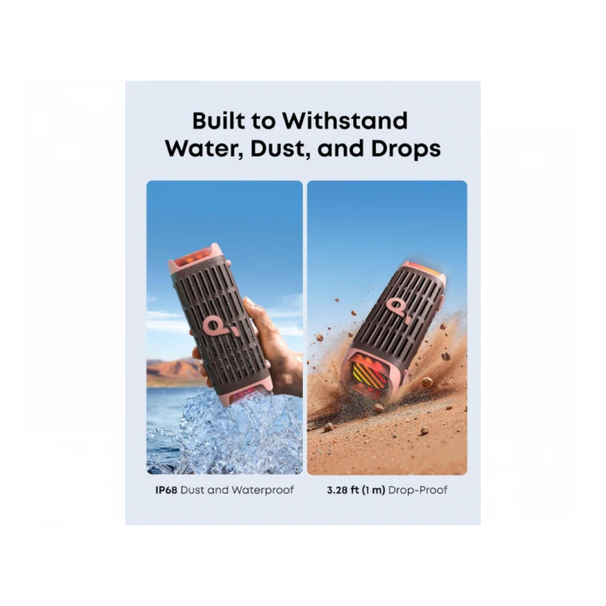 ANKER Soundcore Boom 3i 50W prenosni bluetooth IP68 zvučnik braon