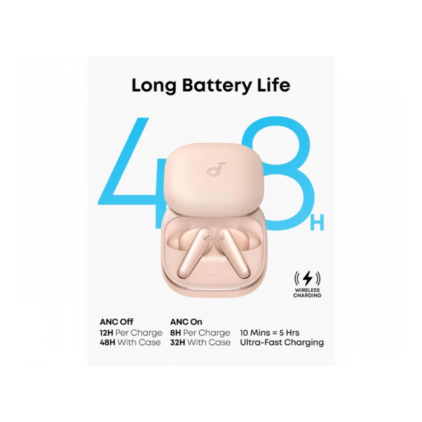 ANKER Soundcore Liberty 5 TWS ANC BT bubice sa mikrofonom roze 