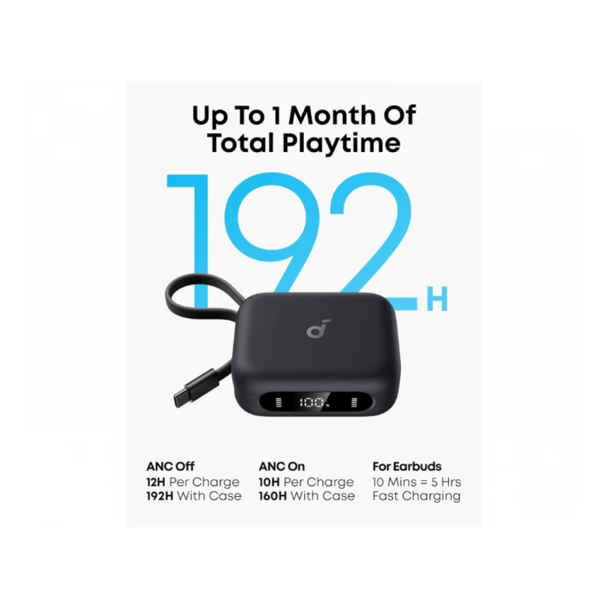 ANKER Soundcore P41i ANC BT bubice sa mikrofonom crne